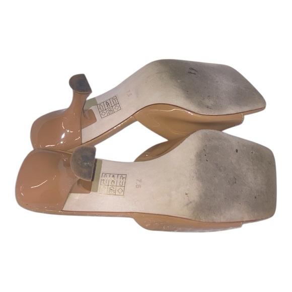 Jeffrey Campbell Mr. Big mules sandals Women's Nude Heels size 7.5 - Picture 8 of 8